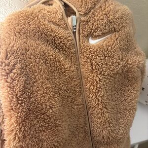 Nike Tan Fleece Jacket